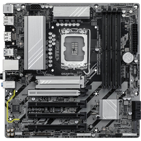 Płyta główna Gigabyte B860M DS3H WiFi 6E z gniazdem 1851 (RAID, 2,5 GB LAN, WiFi 6E, BT, dźwięk, µATX)