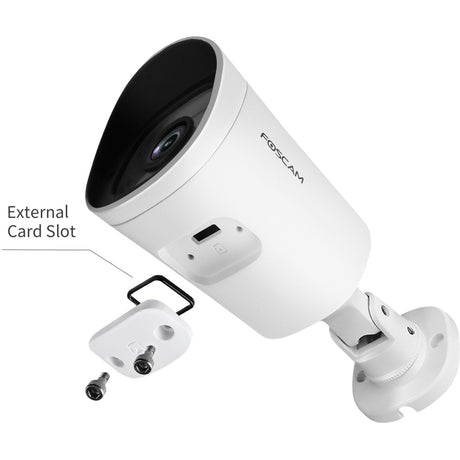 Foscam G4C, zewnętrzna kamera bezpieczeństwa 2K Starlight WiFi (biała)