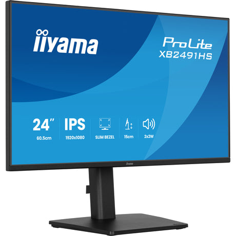 Monitor Iiyama prolite xb2491hs-b1 23.8 (czarny, 120 hz, hdmi, displayport, audio)