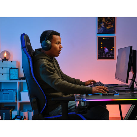 Biurko do gier Trust GXT 709 Luminus RGB (czarne)