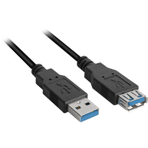Przedłużacz Sharkoon USB 3.0 (czarny, 1 metr)