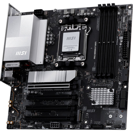 Płyta główna MSI Pro B850M-P WiFi Socket AM5 (czarno-srebrna, RAID, 5GB-LAN, WiFi 7, BT, dźwięk, µATX)