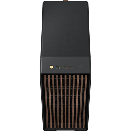 Obudowa Midi Tower o konstrukcji fraktalnej North XL (kolor czarnego drewna | 2x USB-A | 1x USB-C | szkło hartowane)
