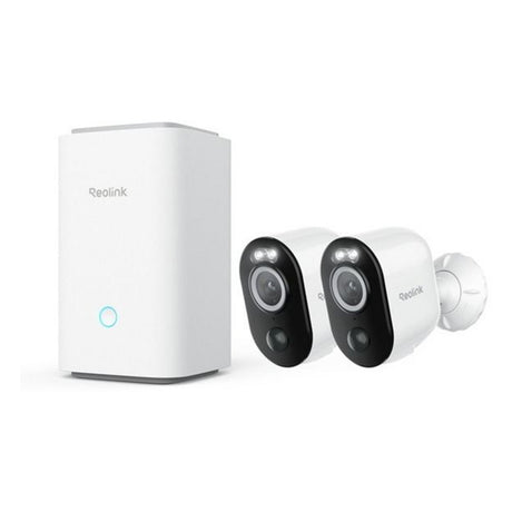 Reolink Home Hub1 z 2x B350 i 1x panelem słonecznym 2 kamera bezpieczeństwa USB-C (biała)