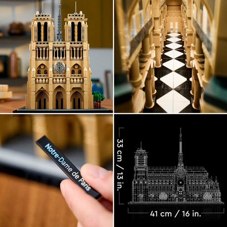 Lego architektura Notre-Dame w Paryżu - 21061