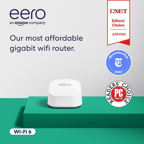 Router siatkowy Eero 6+ WiFi router siatkowy (biały)