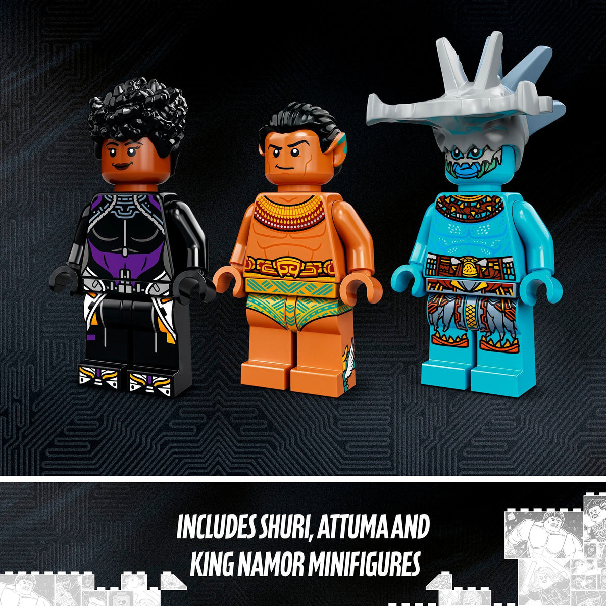 Lego Marvel - zabawka konstrukcyjna sali tronowej króla Namor (76213)