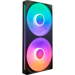 Wentylatory rdzeniowe Nzxt f280 rgb (czarne, 2 sztuki, 280 x 140 x 26 mm)