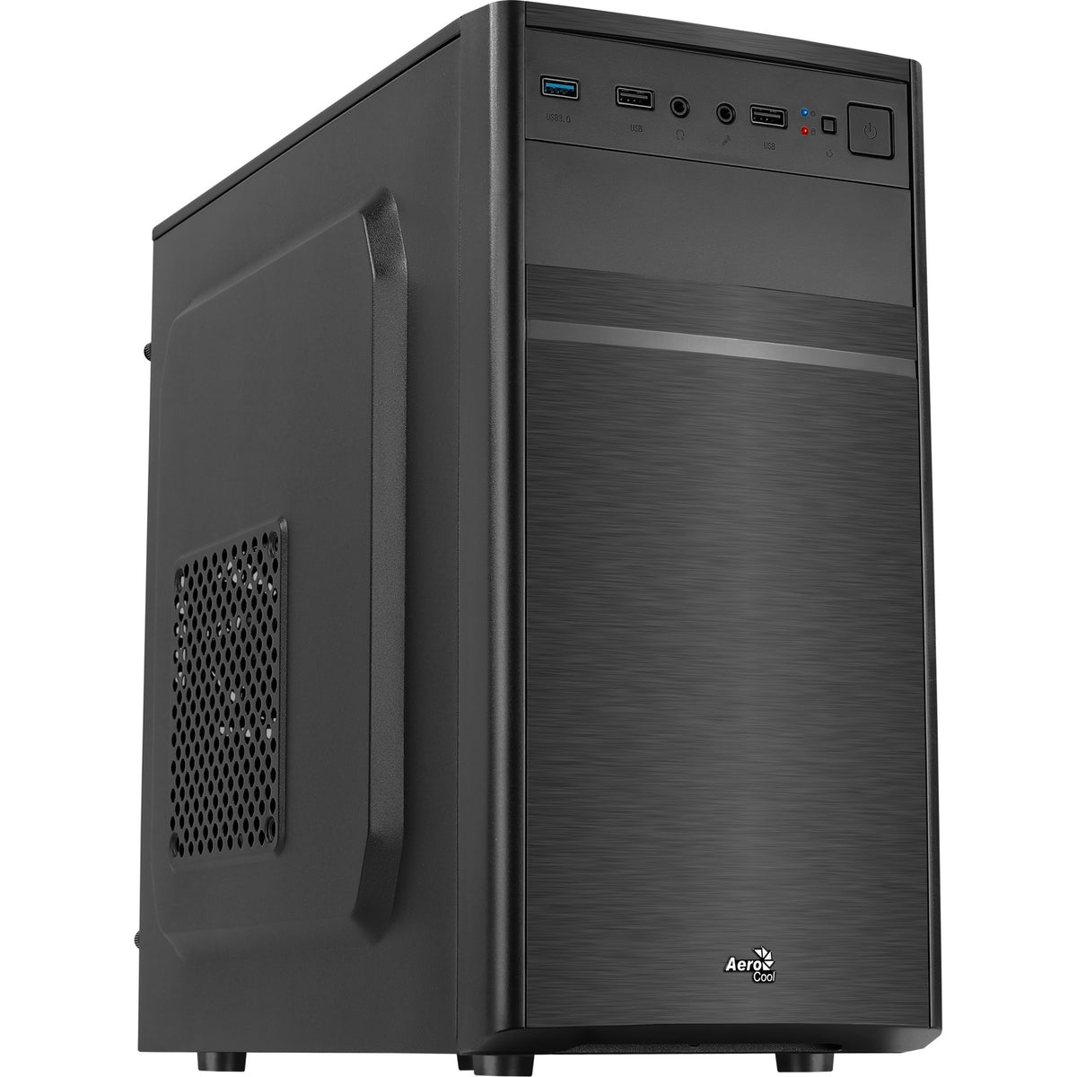 Obudowa typu mini tower Aerocool CS-103 (czarna | 3x USB-A)