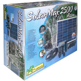 Pompa akumulatorowa Ubbink solarmax 2500 (czarna, z panelem słonecznym, pompą i baterią)