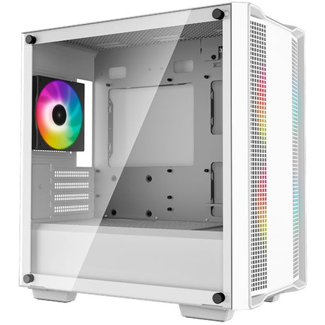 Obudowa midi tower Deepcool cc360 argb (biała | 2x usb-a | rgb | szkło hartowane)