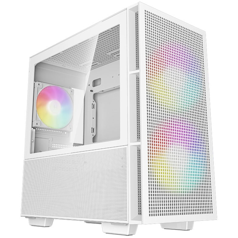Obudowa mini tower Deepcool ch360 (biała | 1x USB-A | 1x USB-C | RGB | okienko)