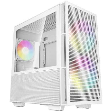 Obudowa mini tower Deepcool ch360 (biała | 1x USB-A | 1x USB-C | RGB | okienko)