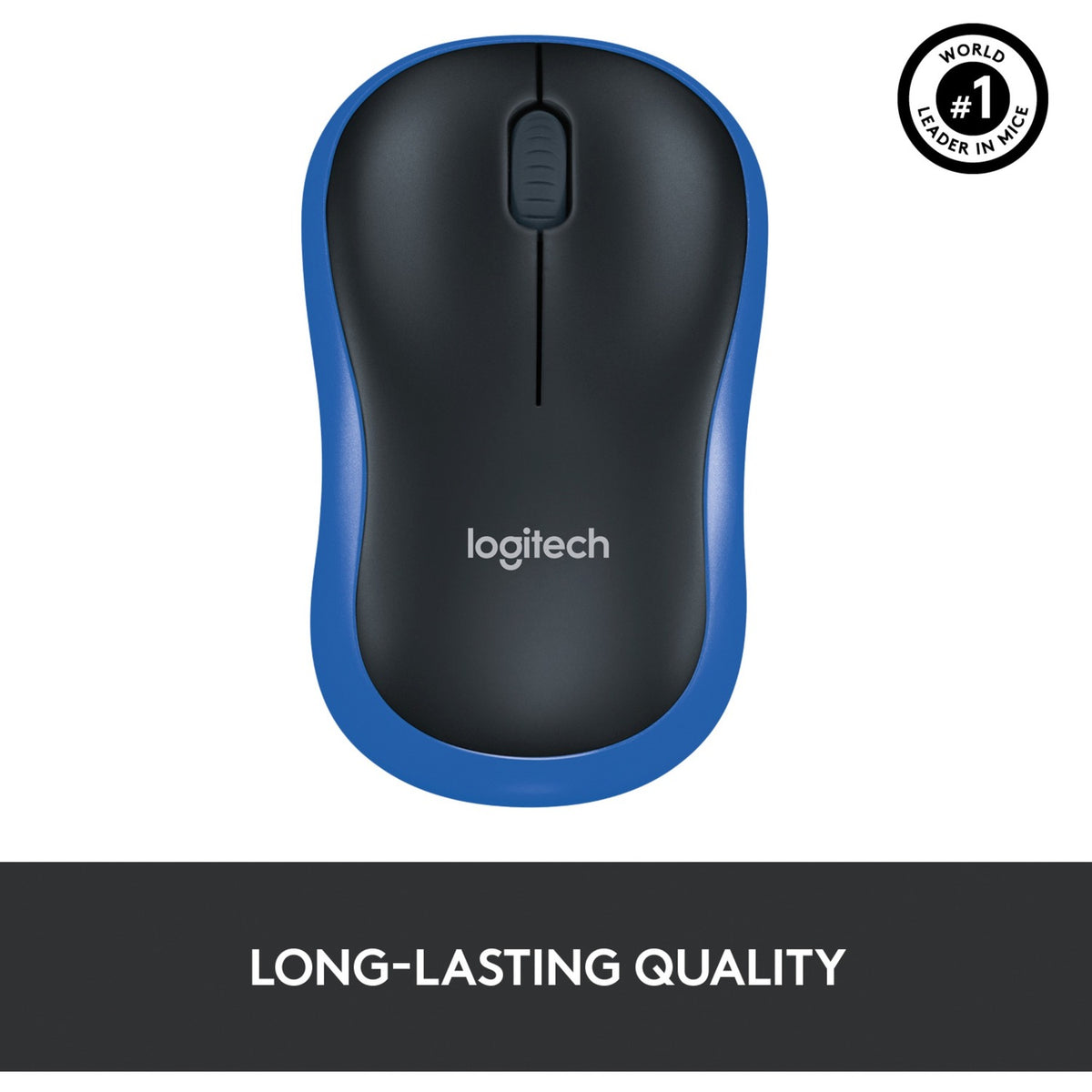 Logitech wireless mouse m185 (blue, retail)