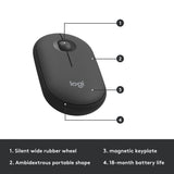 Zestaw bezprzewodowy Logitech mk470 slim (czarny, układ US-International (QWERTY), przełączniki nożycowe, 100%, 1000 dpi)
