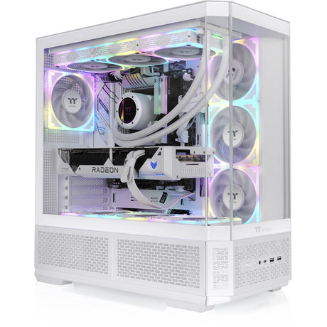 Obudowa Midi Tower Thermaltake View 370 tg argb Snow (biała | 2x USB-A | 1x USB-C | RGB | szkło hartowane)