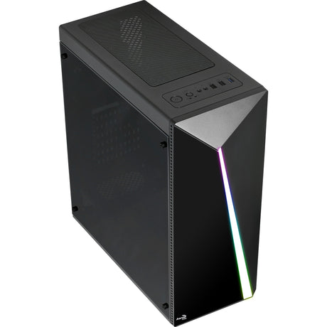 Obudowa midi tower Aerocool Shard (czarna | 3x USB-A | RGB | okienko)