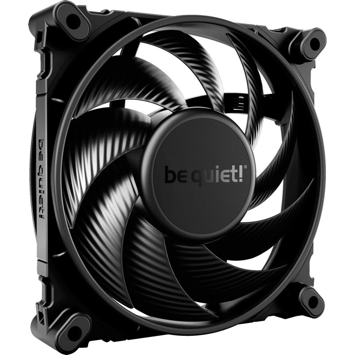 Bądź cicho! Silny wentylator cichych skrzydeł 4 pwm (czarny, 120 x 120 x 25 mm)