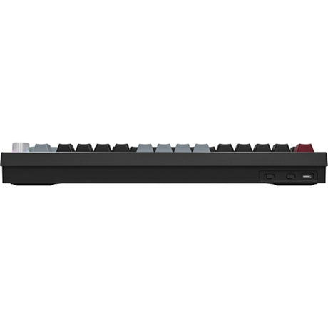 Klawiatura mechaniczna Montech mkey pro dark rgb (czarna, układ amerykański (qwerty), gateron g pro brown, 75%, hot-swap, rgb, double-shot pbt, usb-c | 2,4 ghz | bluetooth 5.2)