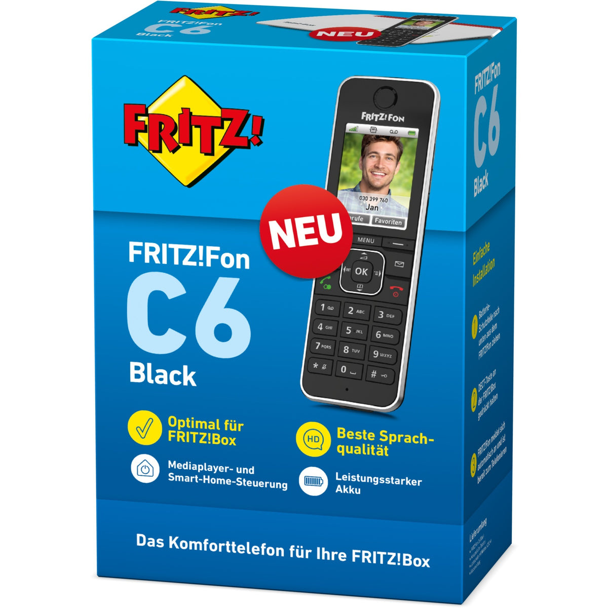 Fritz! słuchawka fon c6 (czarna)