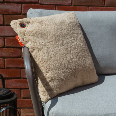 Bezprzewodowa poduszka grzewcza Cosy una wełniana 45 x 45 cm (jasnobeżowy, power bank 5000 mah)