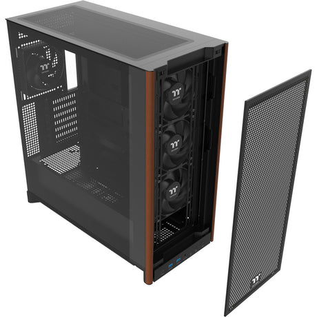 Obudowa Thermaltake S370 WS MIDI Tower (czarna | 2x USB-A | 1x USB-C | szkło hartowane)