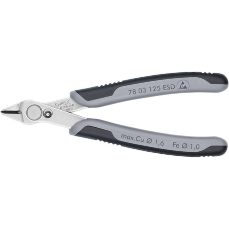 Knipex Electronic Super Knips ESD 78 13 125 Szczypce dla elektroników ESD (szare)