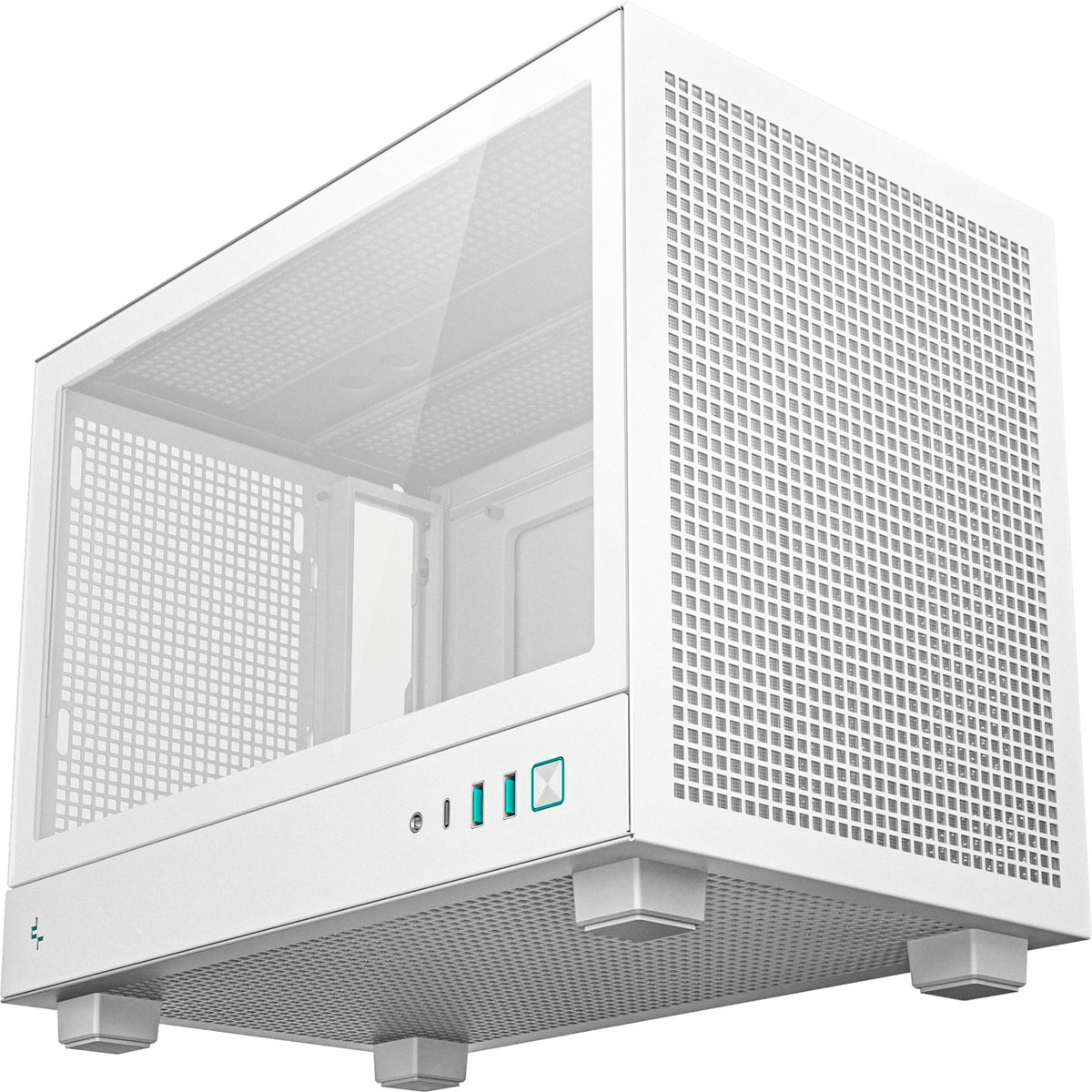 Obudowa mini tower Deepcool ch160 (biała | 2x USB-A | 1x USB-C | szkło hartowane)