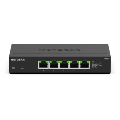 5-portowy przełącznik Netgear Multi-Gigbit Ethernet Plus 2,5G (MS305e) (czarny, zarządzany)