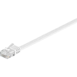 Kabel sieciowy Goobay rj-45 u utp kat.5e (biały, 20 metrów, kabel płaski)