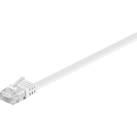 Kabel sieciowy Goobay rj-45 u utp kat.5e (biały, 20 metrów, kabel płaski)