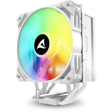 Chłodnica procesora Sharkoon a50 rgb (biała, 4-pinowe złącze wentylatora pwm)