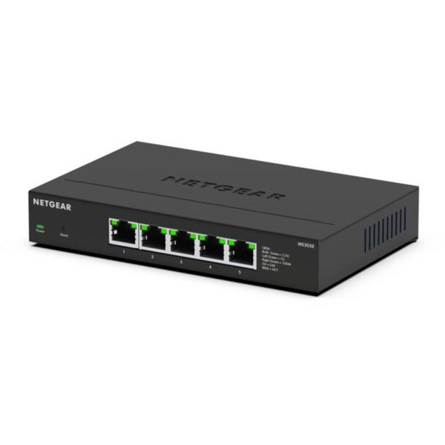 5-portowy przełącznik Netgear Multi-Gigbit Ethernet Plus 2,5G (MS305e) (czarny, zarządzany)