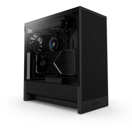Obudowa midi tower Nzxt h5 flow v2 (czarna | 1x USB-A | 1x USB-C | szkło hartowane)