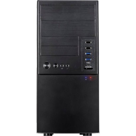 Obudowa midi tower Inter-tech it-6865 (czarna | 4x USB-A | 1x USB-C)