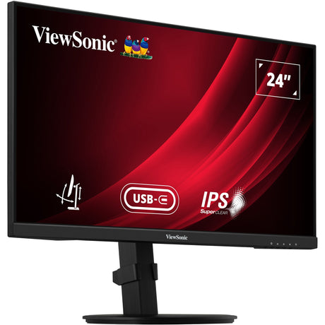 Monitor Viewsonic vg2409-mhdu-2 24 (czarny, 1x HDMI, 1x Display Port, USB-C, USB-A, USB-B, 100 Hz)