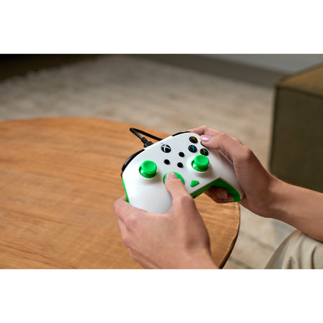 Turtle beach rematch core bedrade controller (wit groen, xbox serie x|s, xbox one, pc)