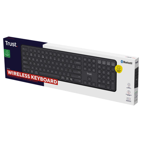 Zaufaj bezprzewodowej klawiaturze Vaiya (czarna, układ amerykański (qwerty), 100%, bluetooth 2,4 GHz)