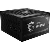 Modułowy zasilacz MSI Mag A650GL PCIe5 650 W (czarny, 4x PCIe)