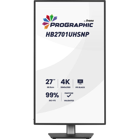 Monitor Iiyama prographic hb2701uhsnp-b1 27 4k UHD (czarny (matowy), hdmi, displayport, usb-c, audio)