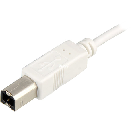 Kabel Sharkoon USB 2.0, USB-A > USB-B (biały, 0,5 m)