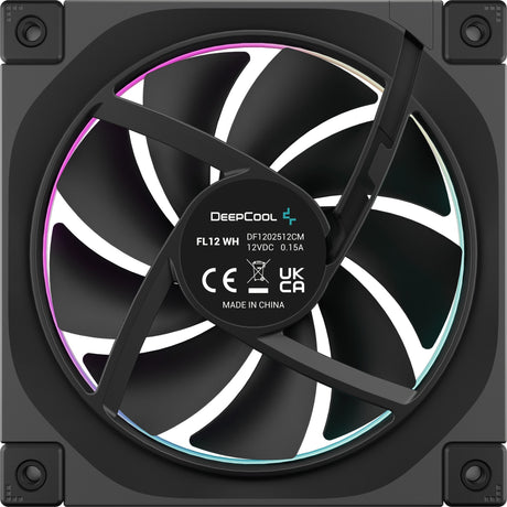 Wentylator obudowy Deepcool fl12 rgb (czarny, 120 x 120 x 25 mm, pwm)