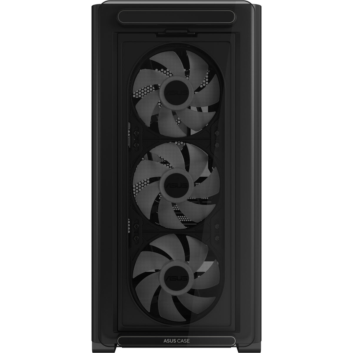 Obudowa Asus a23 plus mini tower (czarna | 2x USB-A | 1x USB-C | RGB | szkło hartowane)