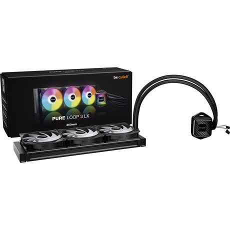 Bądź cicho! Pure Loop 3 lx 360 chłodzenie wodne (czarny, pwm)