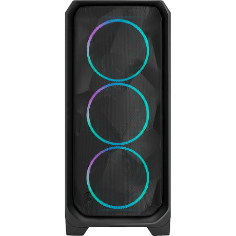 Konstrukcja fractal meshify 3 obudowa midi tower rgb (czarna | 2x usb-a | 1x usb-c | rgb | szkło hartowane)