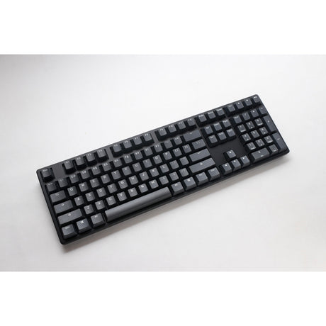 Klawiatura mechaniczna Ducky Origin Phantom Black (czarna, układ US (QWERTY), Cherry MX Speed Silver, 100%, hot swap, podwójne klawisze pbt)