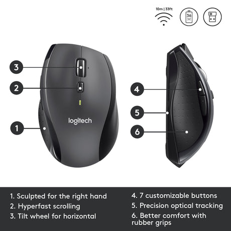 Mysz Logitech 910-006034 czarna