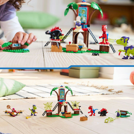 Lego Spidey 11200 Bitwa raptorów Pająka i Babki w domku na drzewie