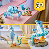 Lego® Creator Zwierzęta morskie 3 w 1: piękne delfiny - przebuduj na konika morskiego lub kraba - 31385