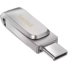 Luksusowa pamięć USB Sandisk Ultra Dual Drive 128 GB (srebrna, USB-A 3.2 gen. 1, USB-C 3.2 gen. 1)